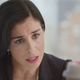 Sarah Silverman tells a coffee cup goodbye, because she is about to vanish into a formless world of void.